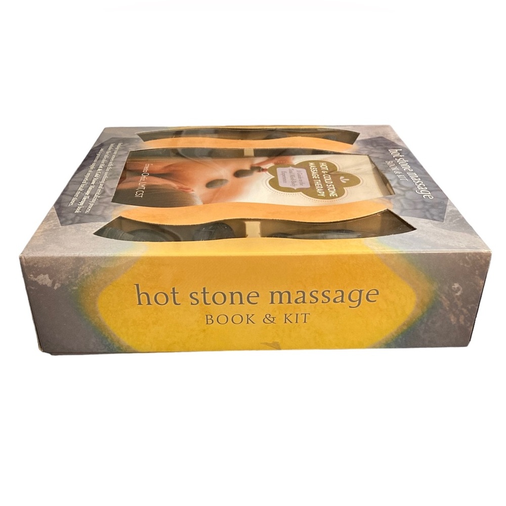 Hot Stone Massage Book And Kit Basalt River Stones Home Spa Stress Relief - Picture 8 of 8